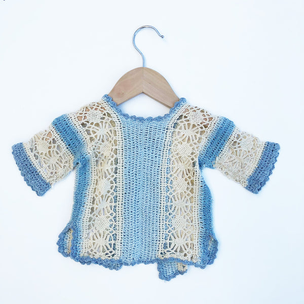 Vintage Baby Crochet Cardigan Size 3-6 months