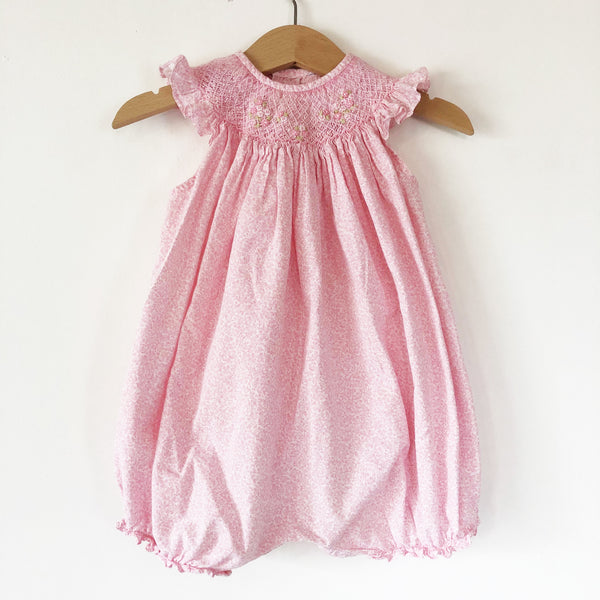 Smocked ditsy Romper size 6-12 months