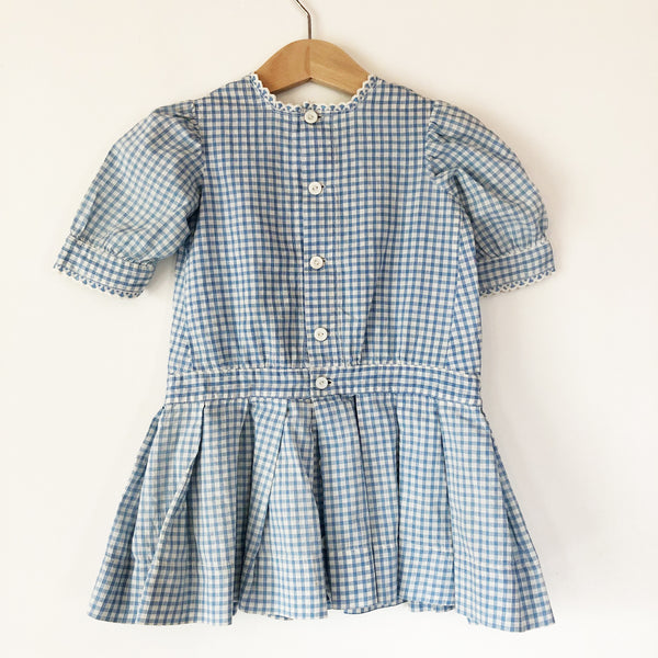 1930's Little Gingham Dress size 6-18 months