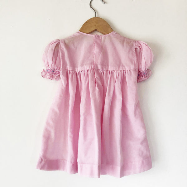 Little Smocked baby dress size 6-12 months
