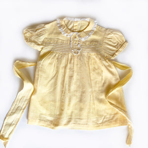 Little Yellow Smocked dress size 6-9 months Skye Jay Little Yellow Smocked dress size 6-9 months Skye Jay