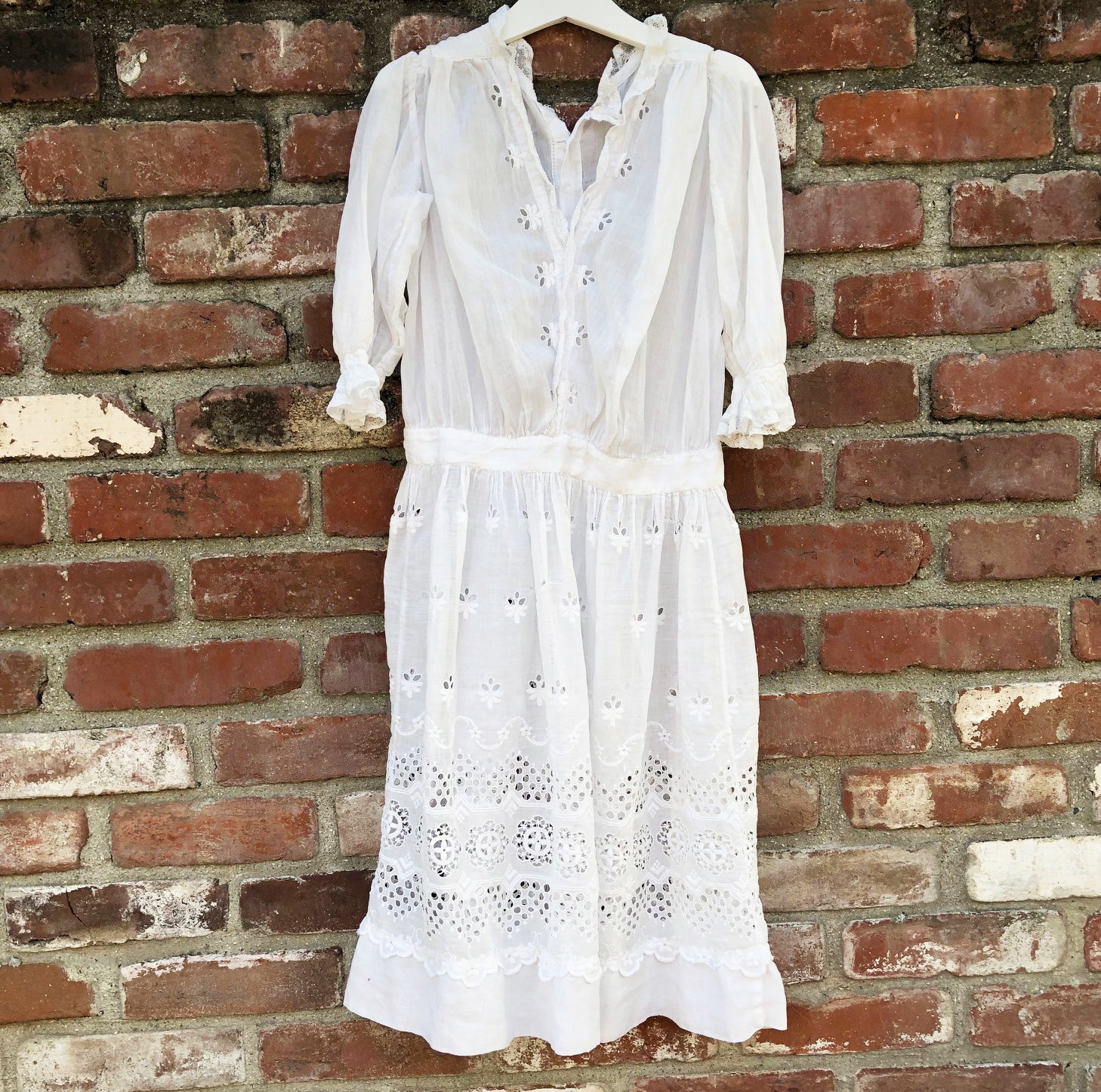 Victorian whitework dress size 7-8