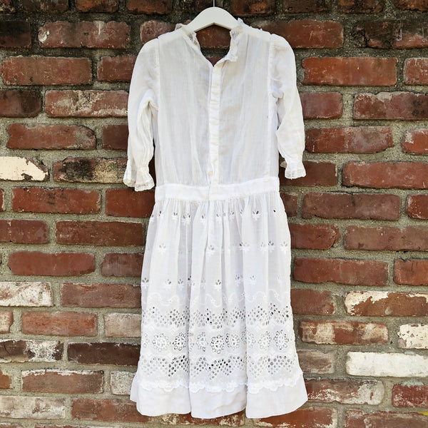 Victorian whitework dress size 7-8